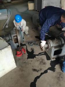 碳化硅泵搶修現(xiàn)場(chǎng)